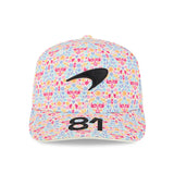 Mclaren cap, team, Oscar Piastri, Mexico special edition, New Era, 9SEVENTY, white
