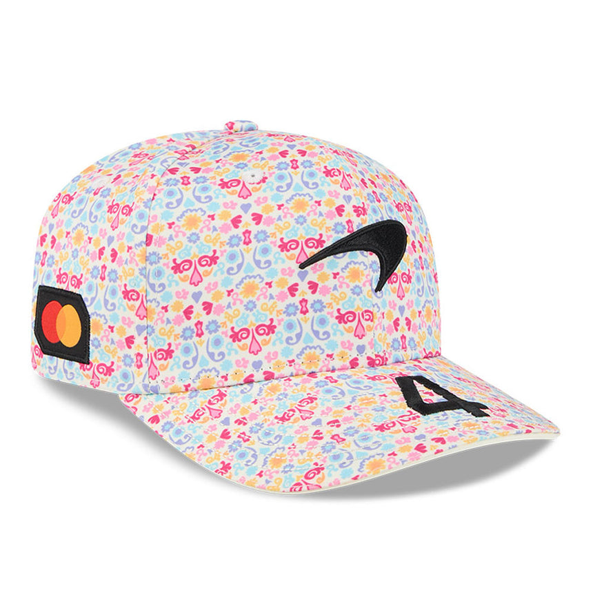 Mclaren cap, team, Lando Norris, Mexico special edition, New Era, 9SEVENTY, white