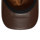 New York Yankees cap, leather, New Era, A-frame, brown
