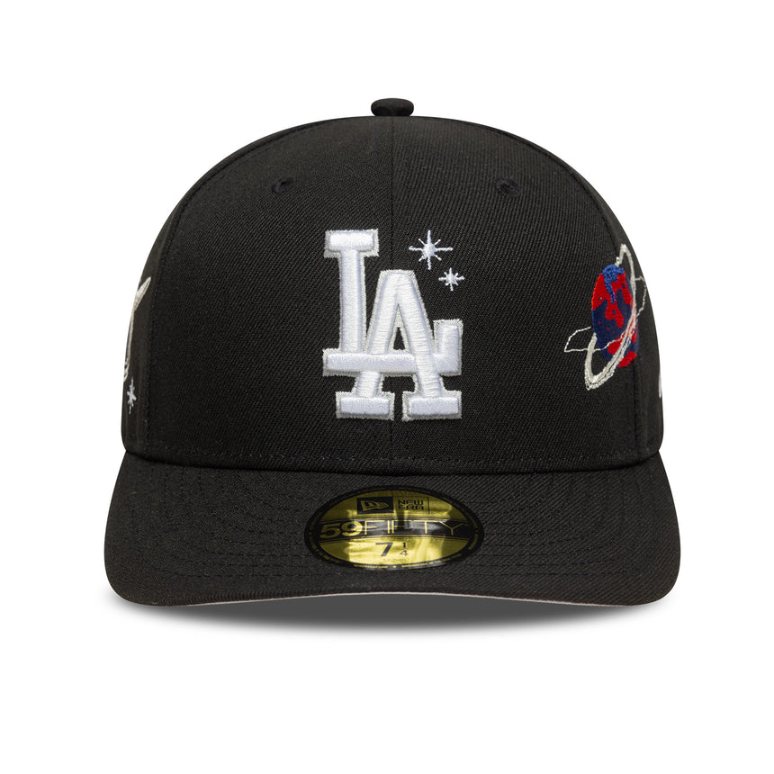 Los Angeles Dodgers cap, PLANET ICON, New Era, 59FIFTY, PC, black