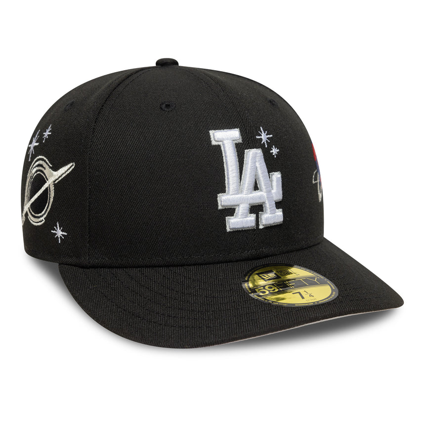 Los Angeles Dodgers cap, PLANET ICON, New Era, 59FIFTY, PC, black