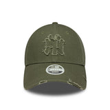 New York Yankees cap, distressed pin, New Era, 9FORTY, brown