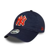 New York Yankees cap, boucle women, New Era, 9TWENTY, boucle, blue