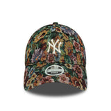 New York Yankees cap, women, floral, New Era, 9TWENTY, black multicolour