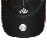 New York Yankees cap, women, floral, New Era, 9TWENTY, black multicolour