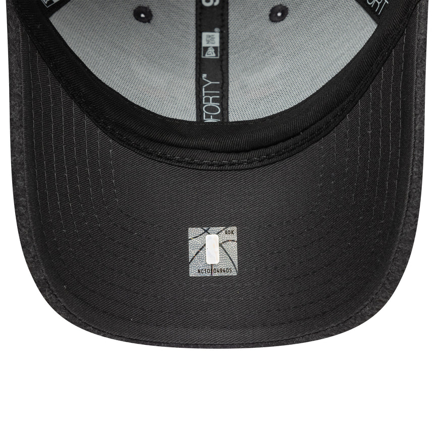 Chicago Bulls cap, melton wool, 9FORTY, Chochago Bulls, grey, grey