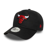 Chicago Bulls cap, side patch A-Frame, Chochago Bulls, A-frame, black