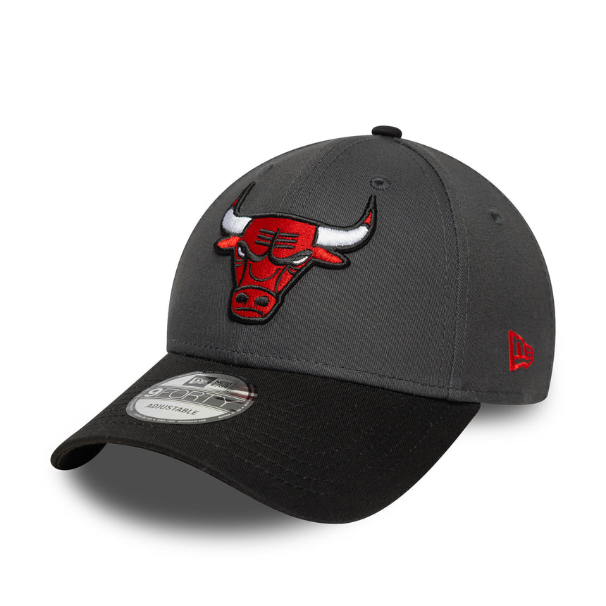 Chicago Bulls cap, SIDE PATCH, New Era, 9FORTY, grey, grey