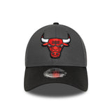 Chicago Bulls cap, SIDE PATCH, New Era, 9FORTY, grey, grey