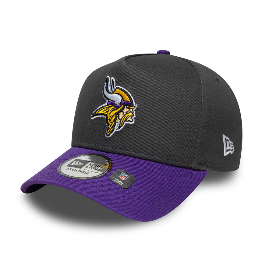 Minnesota Vikings cap, A-Frame, New Era, grey