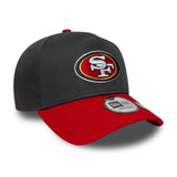 San Francisco 49ers cap, A-Frame, New Era, grey