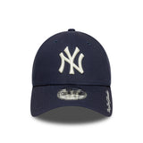 New York Yankees cap, visor script, New Era, 9FORTY, blue,