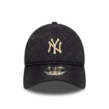 New York Yankees cap, quilted, New Era, 9TWENTY, black, gray
