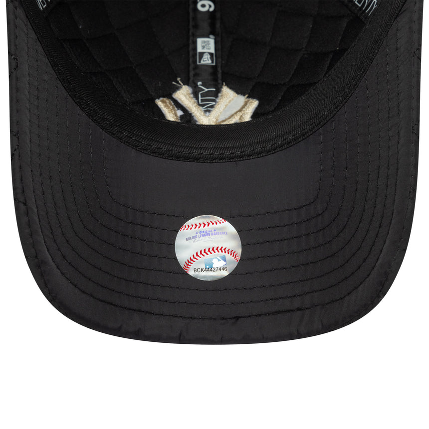 New York Yankees cap, quilted, New Era, 9TWENTY, black, gray