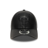 Chicago Bulls cap, PU MC, New Era, 9FORTY, plain, black