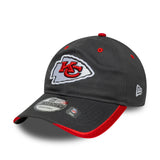Kansas City Chiefs cap, team pin, New Era, 9TWENTY, plain, grey