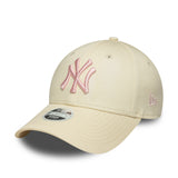 New York Yankees cap, women, New Era, 9FORTY, white, white