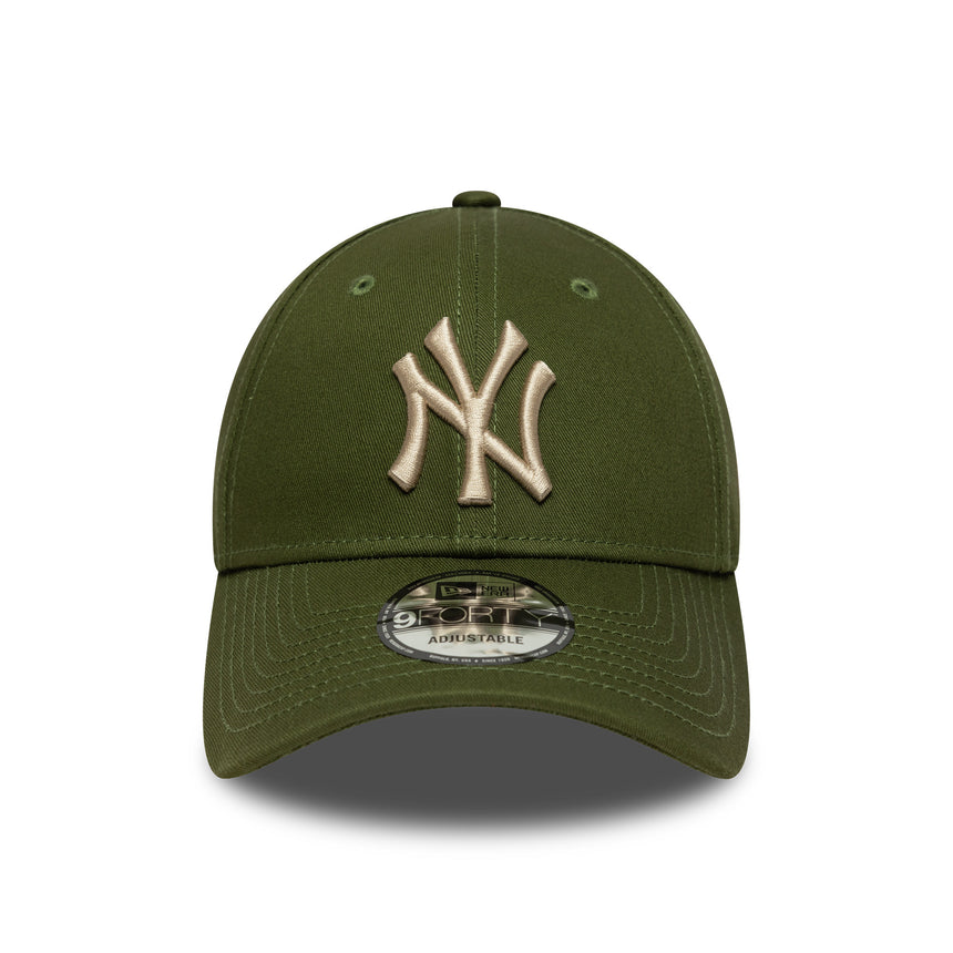 New York Yankees cap, plain pin, New Era, 9FORTY, green