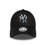 New York Yankees cap, metallic logo, 9FORTY, black