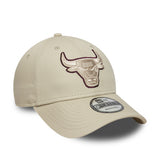 Chicago Bulls cap, TEAM OUTLINE pin, 9FORTY, grey