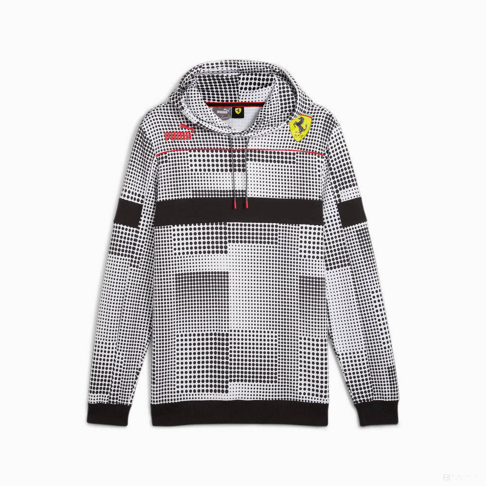 Ferrari sweatshirt, hooded, Race Camo SDS AOP, black - FansBRANDS®