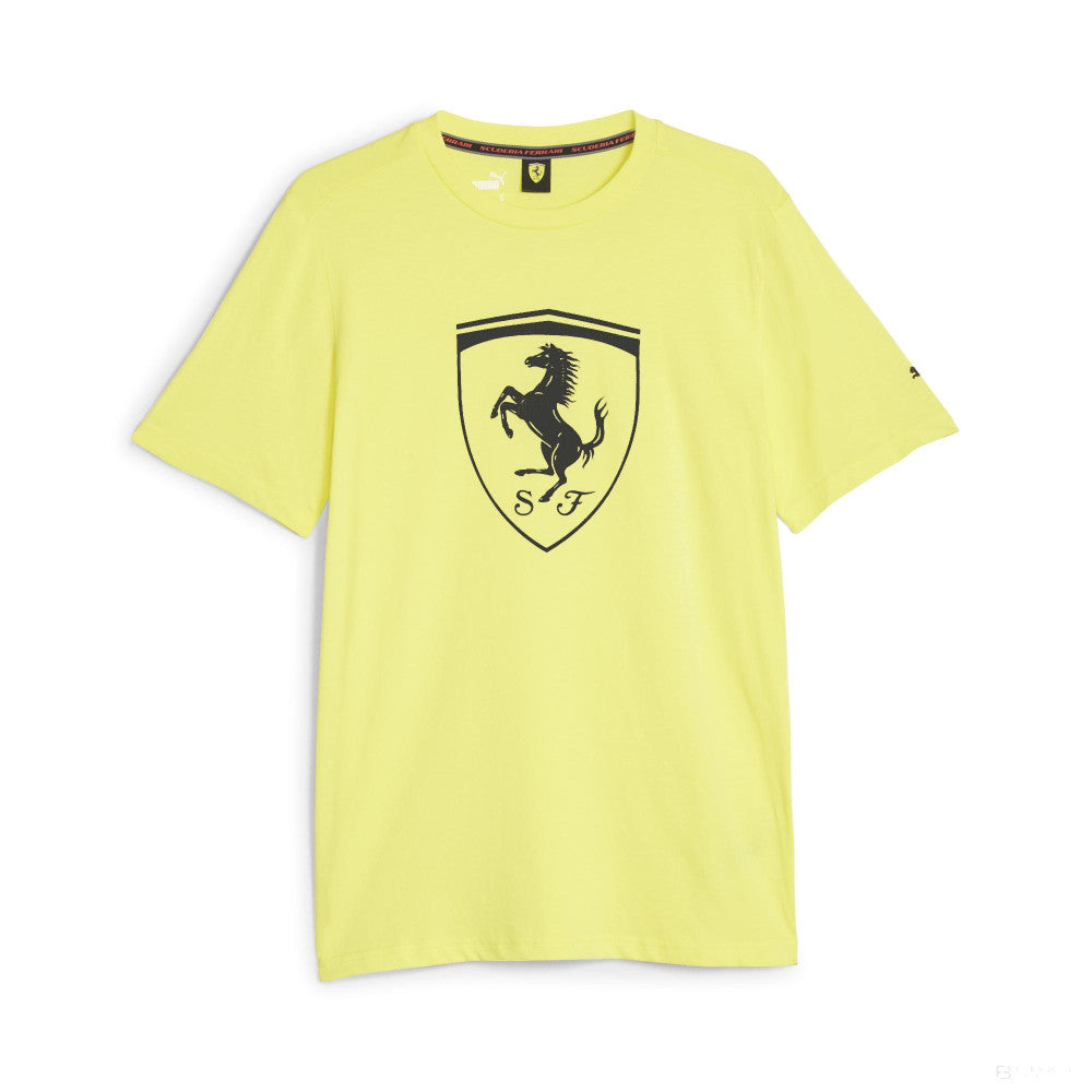 Ferrari t-shirt, Puma, Big shield Speed, yellow - FansBRANDS®