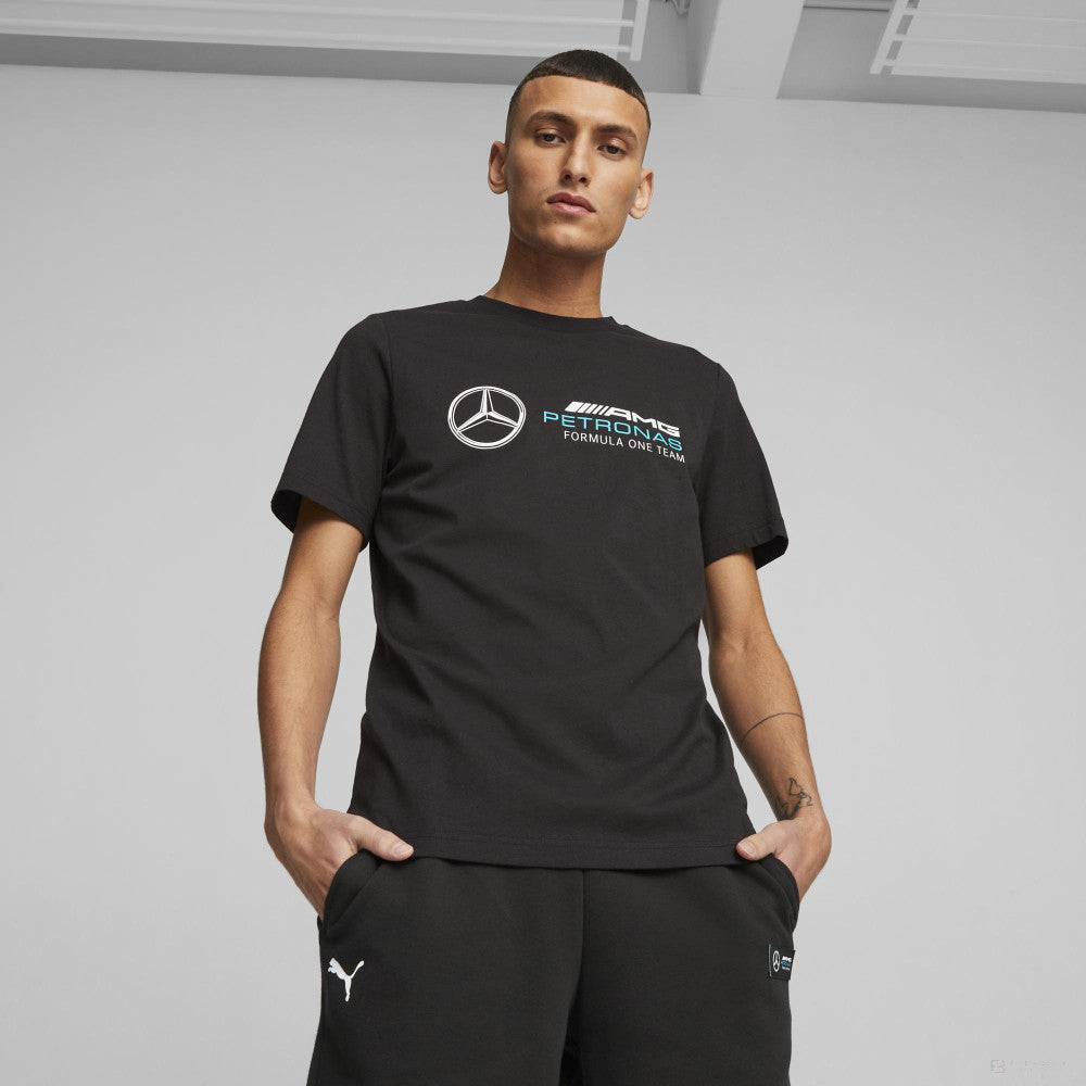 Mercedes t-shirt, logo, ESS, black - FansBRANDS®