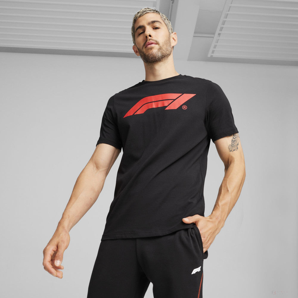 Formula 1 t-shirt, Puma, Essential Logo, black - FansBRANDS®