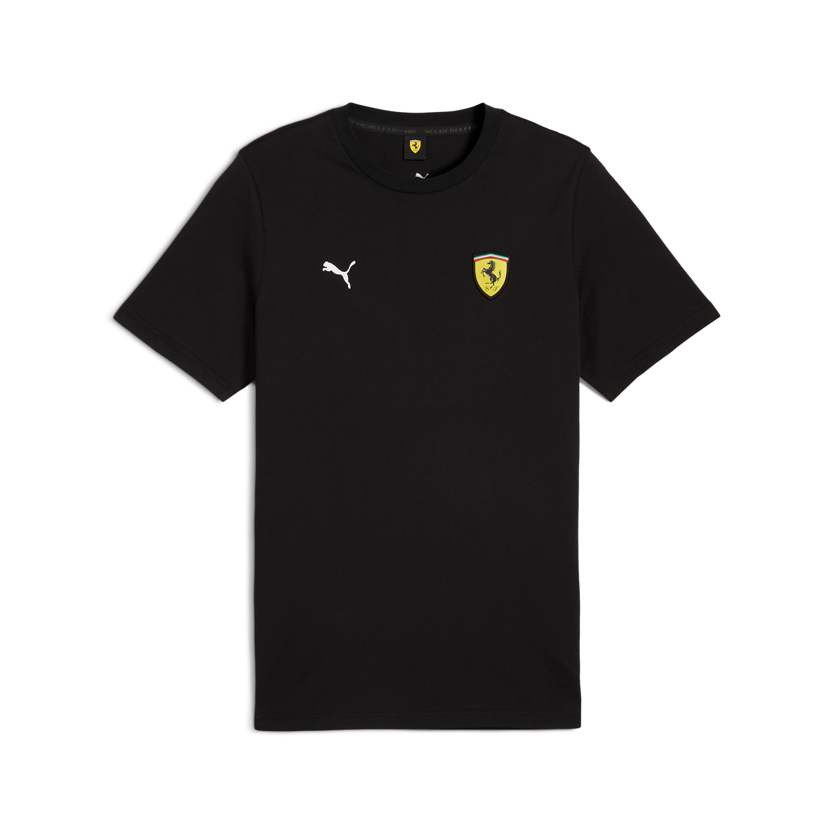 Ferrari t-shirt, Puma, race colored shield, black