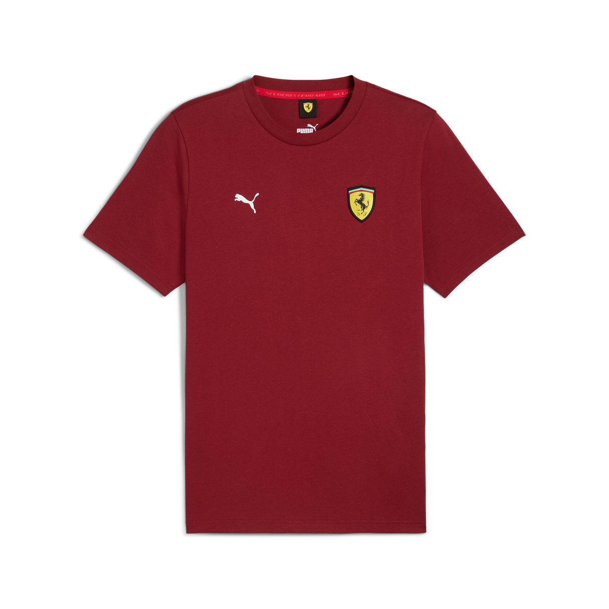 Ferrari t-shirt, Puma, race colored shield, intense red