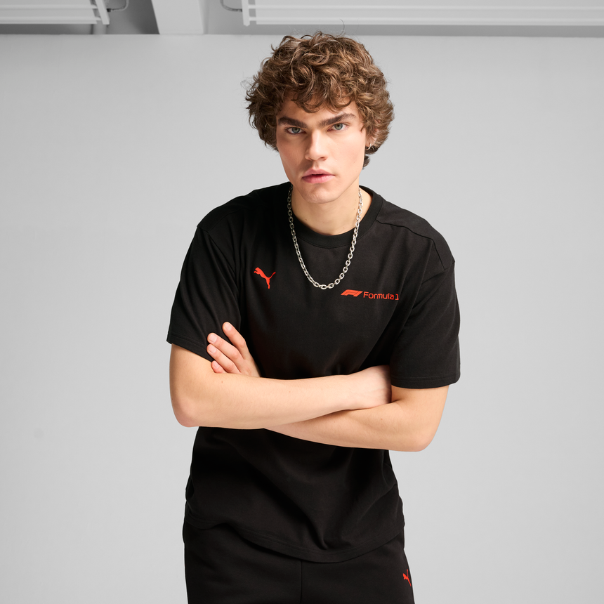 F1 graphic t-shirt, Puma, Essetial+, relaxed fit, black 🔥