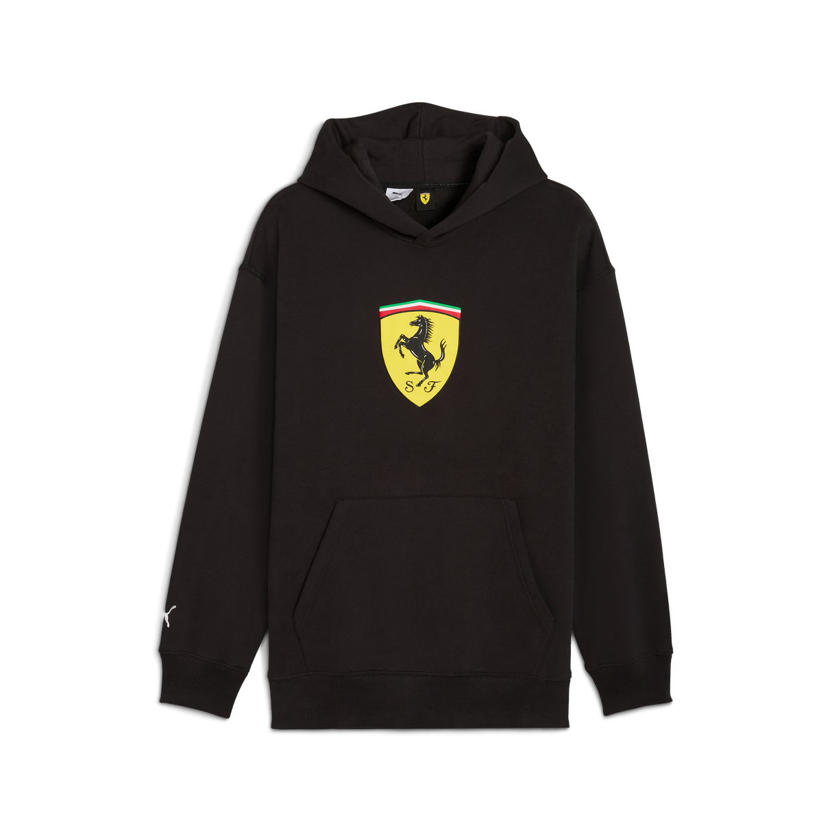 Ferrari hoodie, Puma, sportswear, shield logo, black 🔥