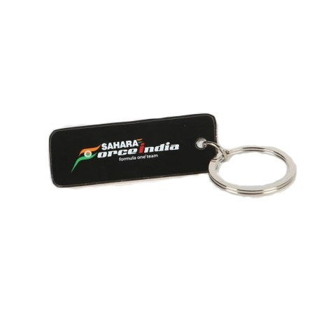Force India Keychain, FI Team Logo Metal, Black, 2015
