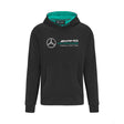 Mercedes Hooded Sweater, Team Logo, Black, 2022 - FansBRANDS®