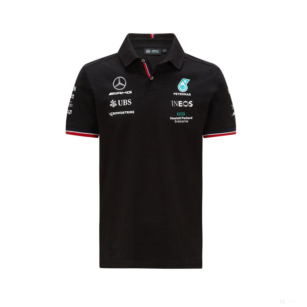 Mercedes Polo, Team, Black, 2021