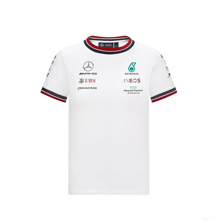 Mercedes Kids T-shirt, Team, White, 2021 - FansBRANDS®