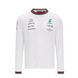Mercedes Long Sleeve T-shirt, Long Sleeve Team, White, 2021