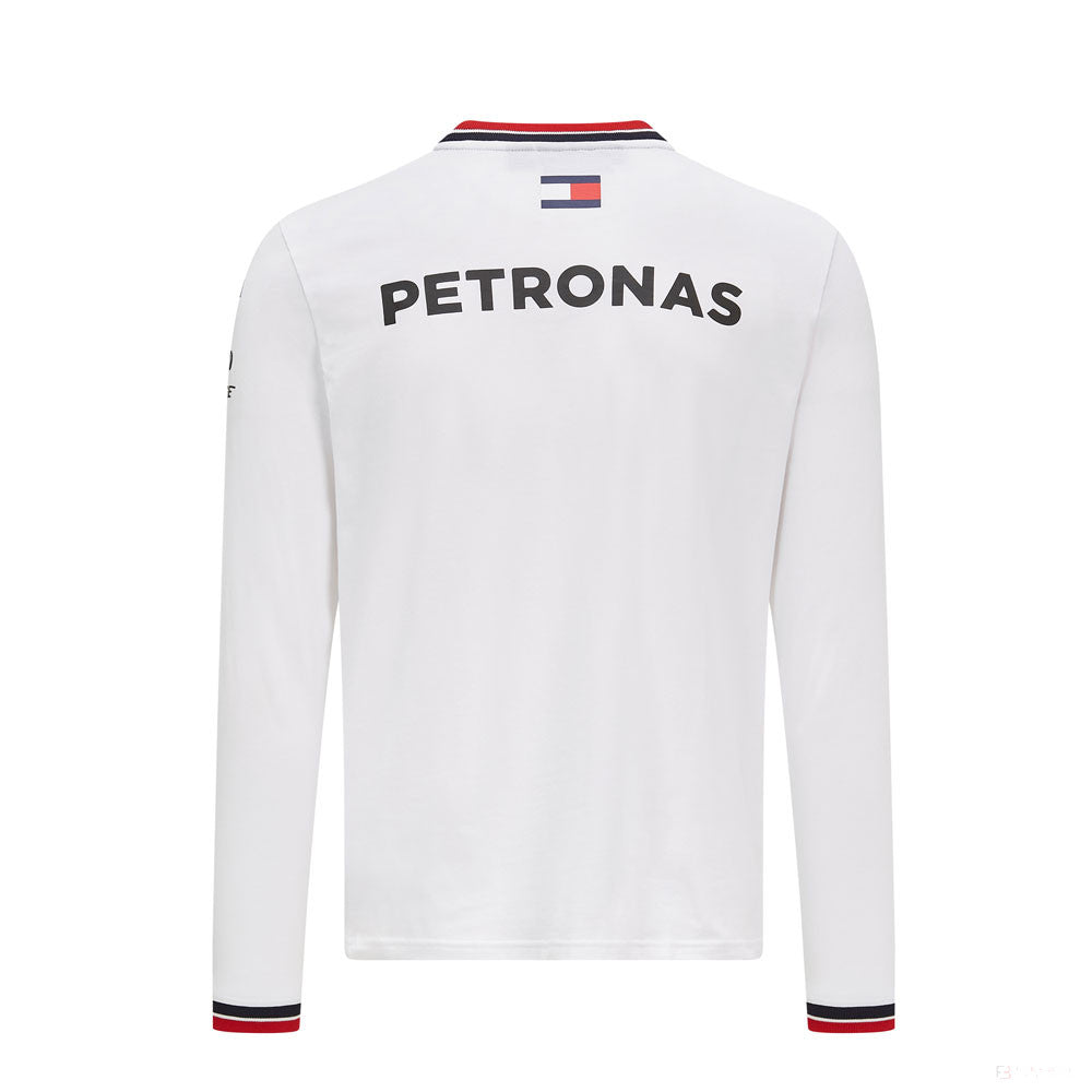 Mercedes Long Sleeve T-shirt, Long Sleeve Team, White, 2021 - FansBRANDS®