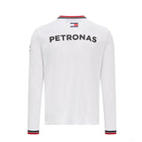 Mercedes Long Sleeve T-shirt, Long Sleeve Team, White, 2021 - FansBRANDS®