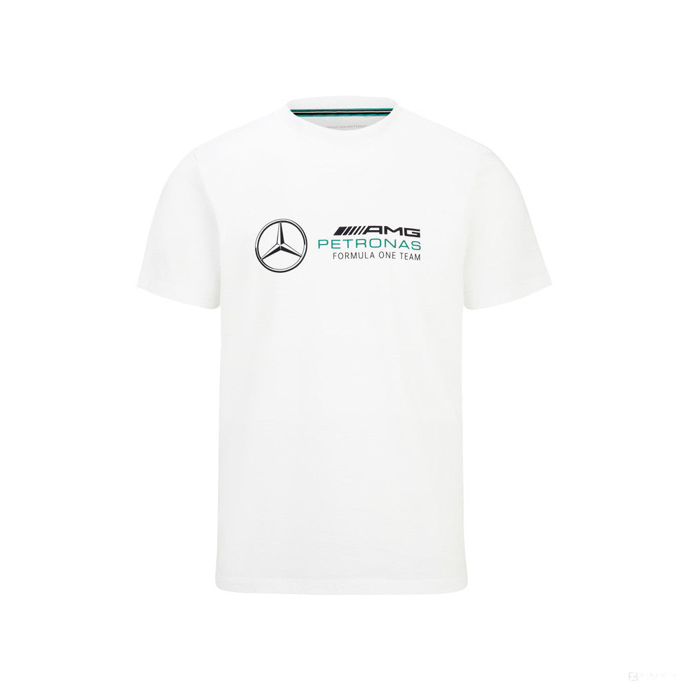 Mercedes T-Shirt, Large Logo, White, 2022