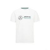 Mercedes T-Shirt, Large Logo, White, 2022