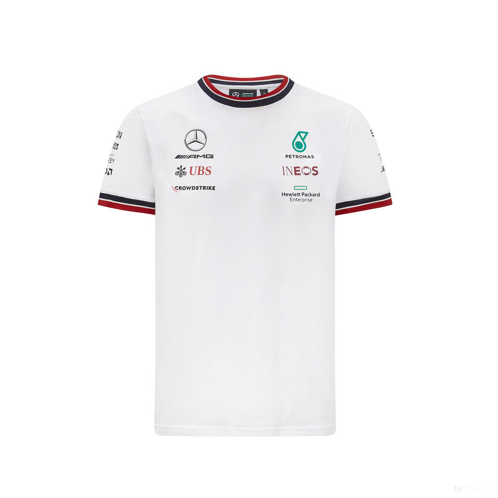 Mercedes T-shirt, Team, White, 2021