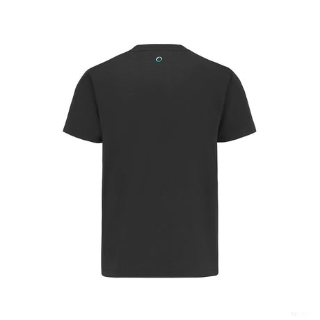 Mercedes Kids T-Shirt, Large Logo, Black, 2022 - FansBRANDS®