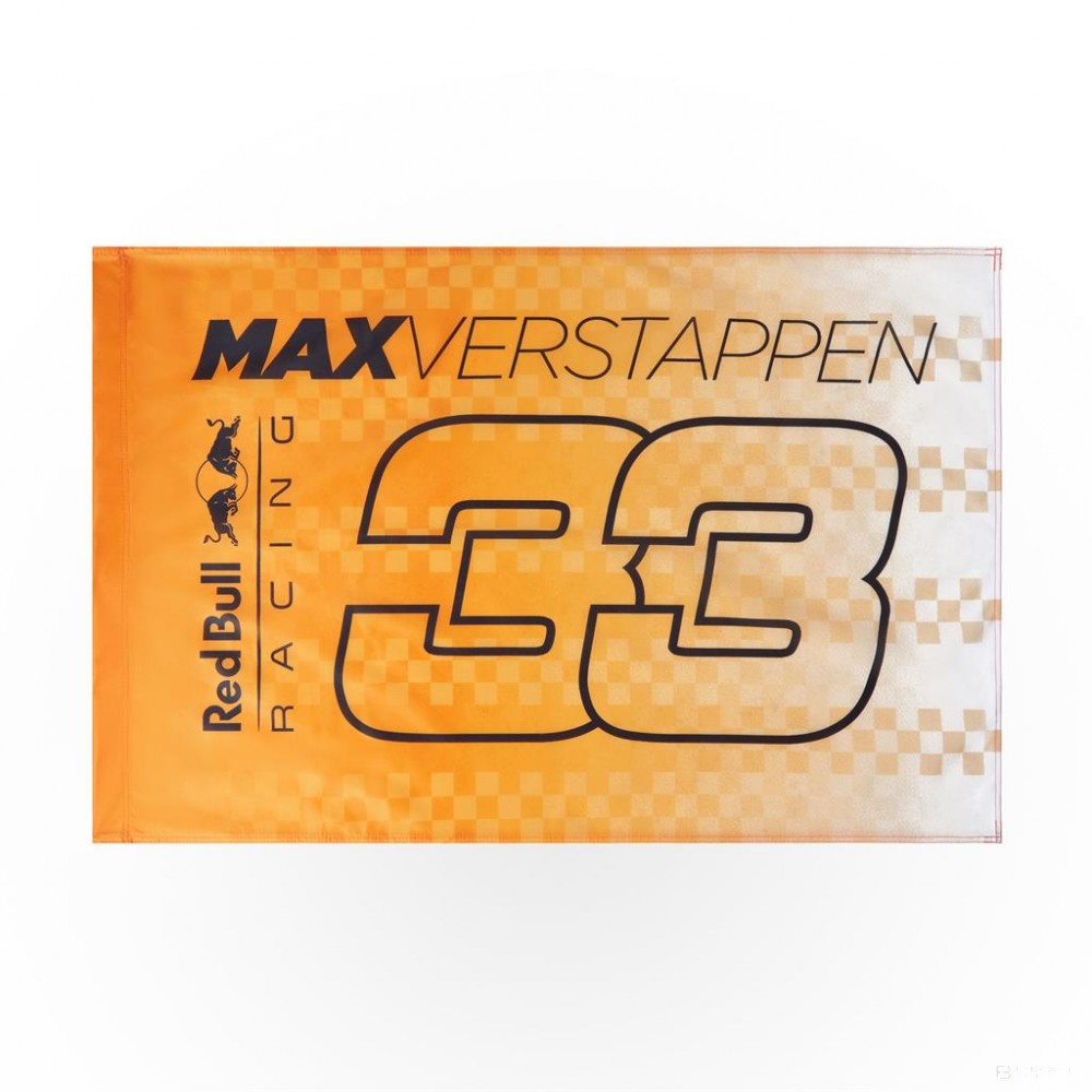 Red Bull Flag, Max Verstappen, 90x60 cm, Orange, 2021