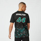 Mercedes Lewis Hamilton T-Shirt, LEWIS #44, Black, 2022