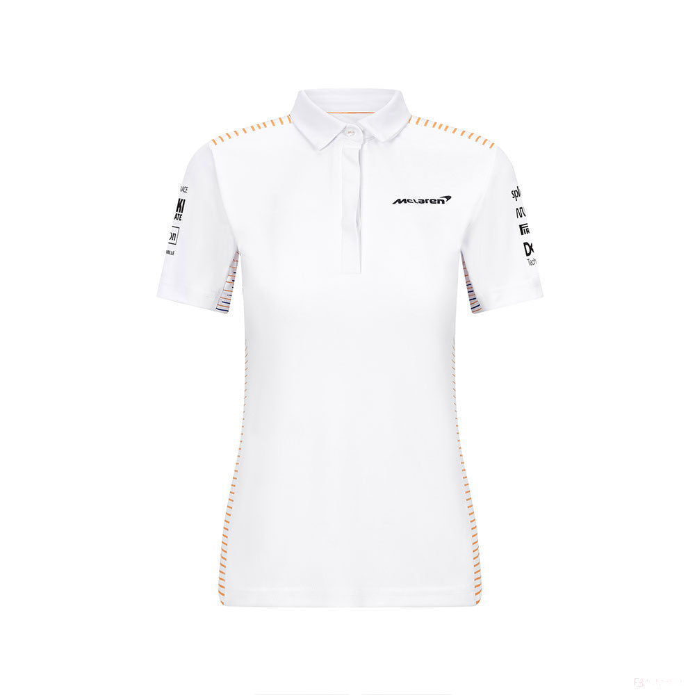McLaren Womens Polo, Team, White, 2021