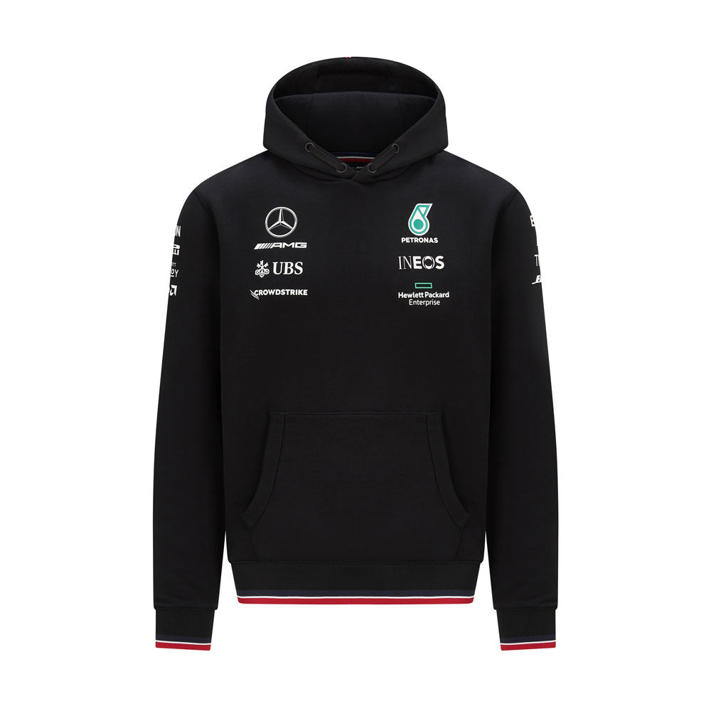 Mercedes Hoodie, Team, Black, 2021