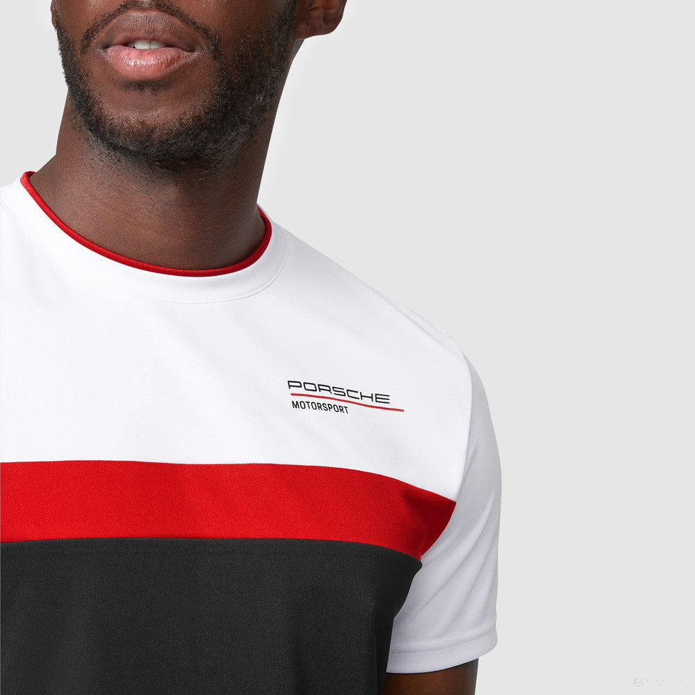 Porsche T-Shirt, Colour Block, Black, 2022
