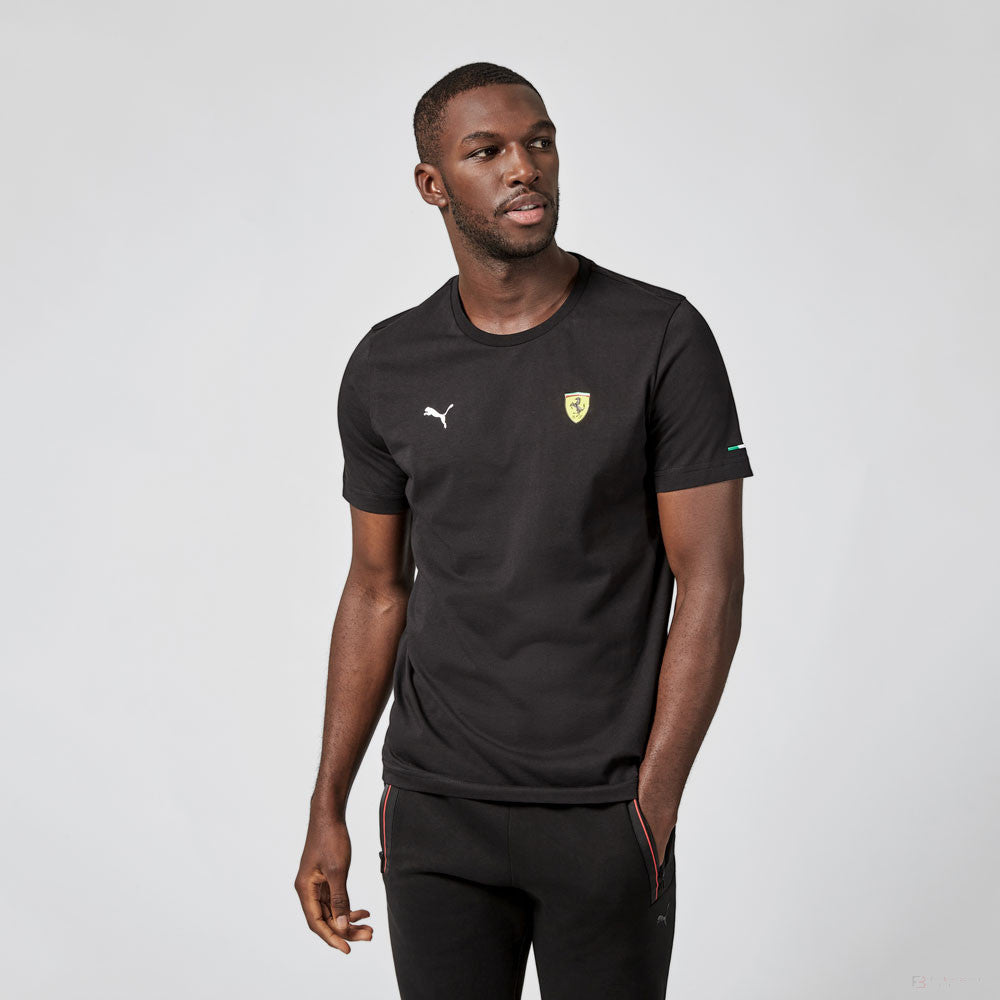 Ferrari T-shirt, Small Shield, Black, 2021