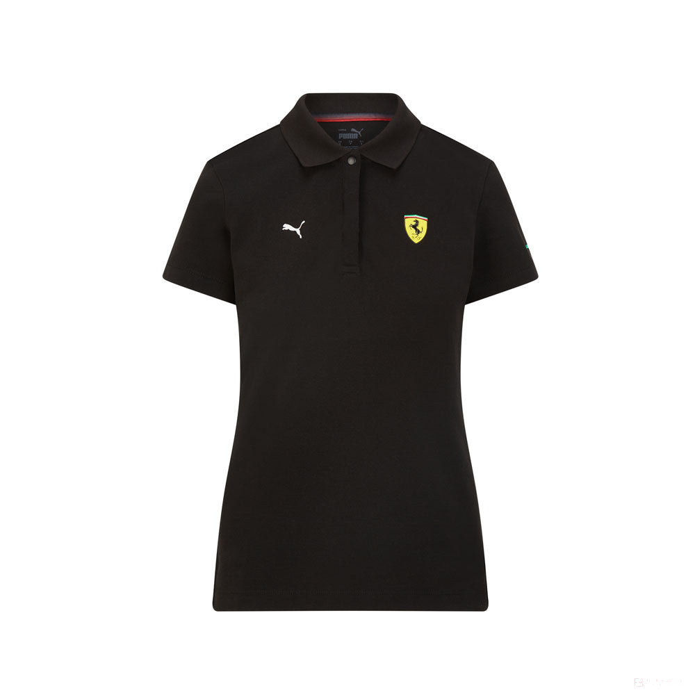 Ferrari Womens Polo, Classic, Black, 2021